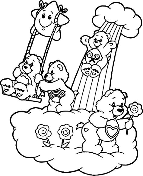 Care Bears Friends Coloring Page