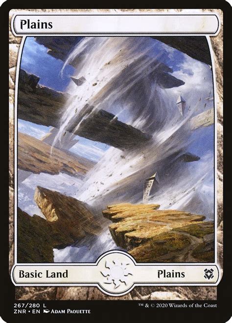 Plains 267 Full Art Zendikar Rising Magic The Gathering