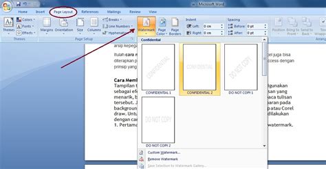 Cara Membuat Background Gambar Di Word 2010 Lasopawiki Riset