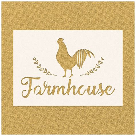 Farmhouse Stencil Stencil Monkey