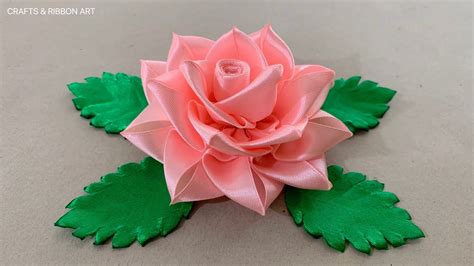 Handmade Diy Ribbon Rose Flowers Ribbon Rose Ribbon Flowers DIY