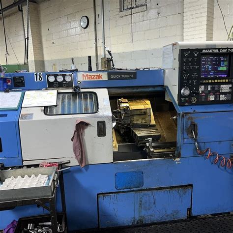 Mazak Control Cnc Mazatrol Cam T 2 4500 Rpm Quick Turn 15n Cnc Lathe