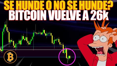 BITCOIN CAE A 26K PRONOSTICO BITCOIN HOY ESPAÑOL YouTube