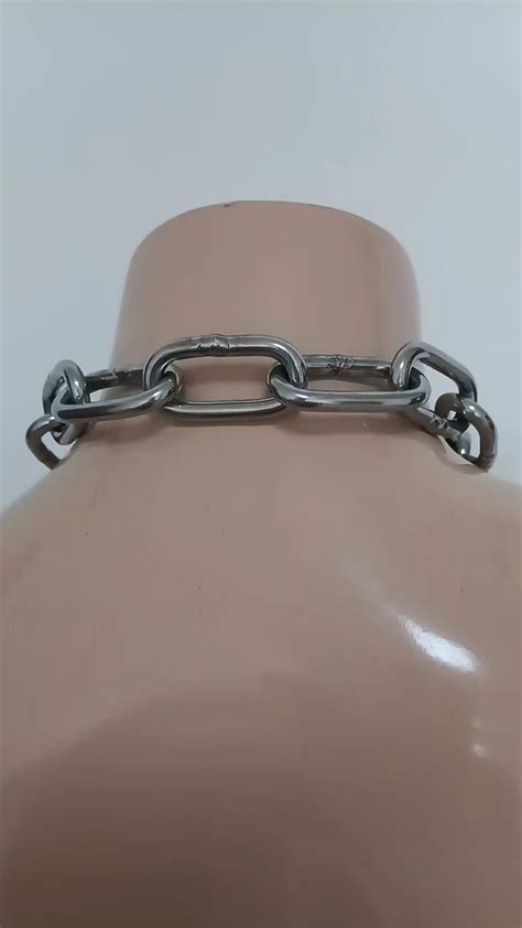 Chunky Padlocks Choker Necklace Heavy Duty Chunky Silver Thick Queer