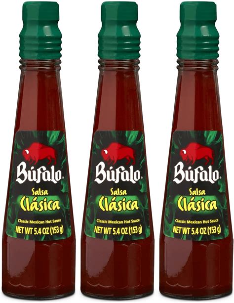 Amazon Bufalo Salsa Clasica Mexican Hot Sauce Oz Pack Of Grocery Gourmet Food