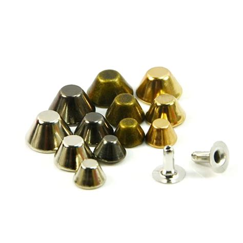 Pcs Mm Mix Colors Bucket Spike Studs Rivet Metal Diy Fashion