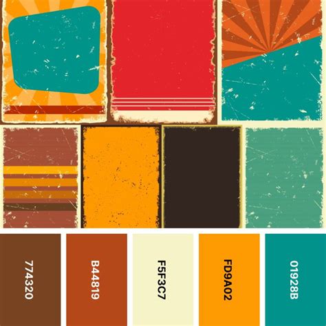 31 Retro Color Palettes For Throwback Designs Color Meanings