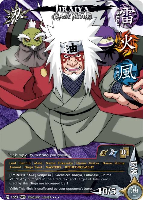 Jiraiya Sage Mode Tg Card By Puja39 On Deviantart