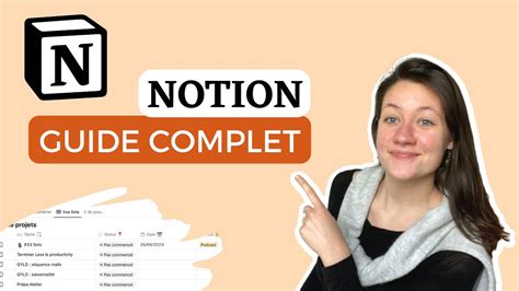 Tuto Notion Guide Complet Notion Outil Productivit