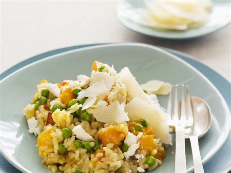 Erbsen Risotto Mit K Rbis Rezept Eat Smarter