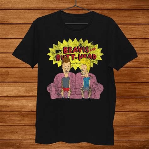 Beavis And Butthead Distressed Couch Logo Shirt Teeuni