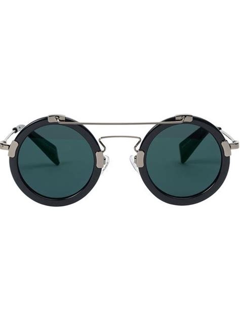 Shop Yohji Yamamoto Round Frame Sunglasses In Leclaireur From The Worlds Best Independent