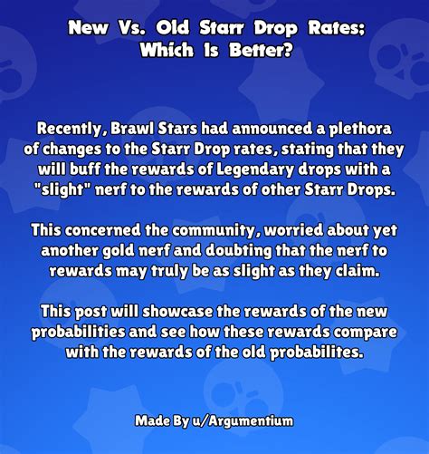 New Vs. Old Starr Drop Rates; Which Is Better? : r/Brawlstars