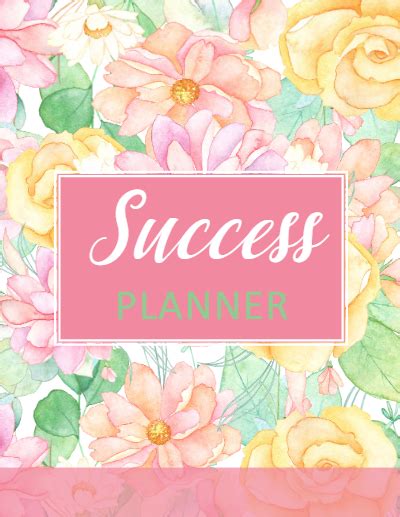 Success Floral Planner Flip Through The Pages