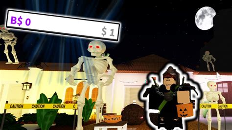 I M Broke Now Decorating My House For Halloween In Bloxburg Youtube