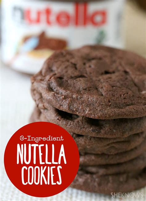 Homemade Nutella Cookies With Only 3 Ingredients — Need We Say More