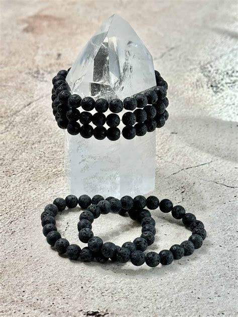 Lava Stone Diffuser Bracelet 8mm Mama Moon Rocks