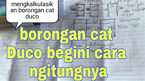 Cara Mengkalkulasikan Borongan Cat Duco Youtube