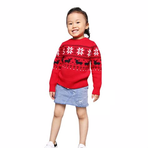 Toddler Boys Girls Kid Baby Deer Print Sweater Knit Outerwear Christmas ...