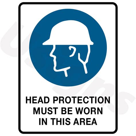 Head Protection Must Be Worn In This Area Signs Signage And Printing