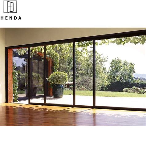 Double Tempered Aluminum Sliding Lifting Bi Folding Door For