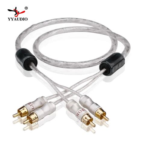 YYAUDIO Liton Silver Plated Dual Filter Ring Fever Audio Signal Cable