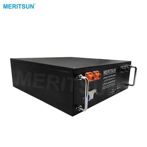 Meritsun Rack Mount Rechargeable Lithium Battery 48v 100ah Lifepo4 Battery Pack Meritsun