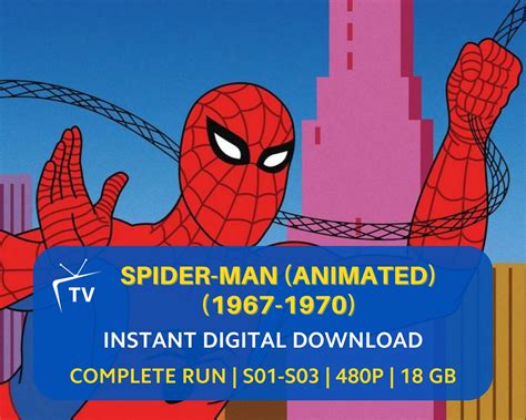 Spider-man 1967 Full TV Series Vintage Cartoon Show - Etsy