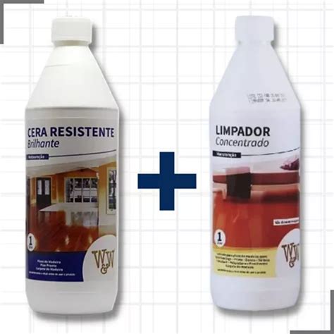 Kit Cera Brilhante 1 L Limpador Concentrado 1 L W W Parcelamento