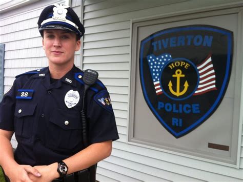 Tiverton Police Welcome Only Active Duty Woman Officer Tiverton Ri Patch