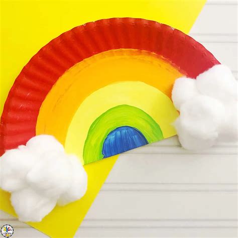 How To Make A Paper Plate Rainbow Craft For Kids