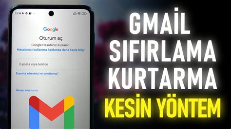 Google Hesab Nas L Kurtar L R Google Ifre S F Rlama Ve Renme