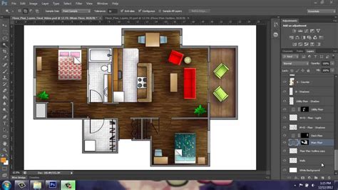 Adobe Photoshop Rendering A Floor Plan Part Introduction