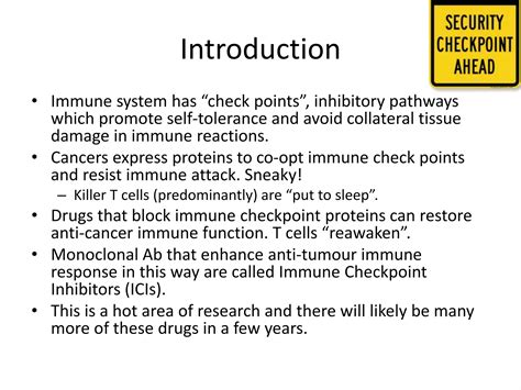 Immune Check Point Inhibitors And Adverse Effects Ppt