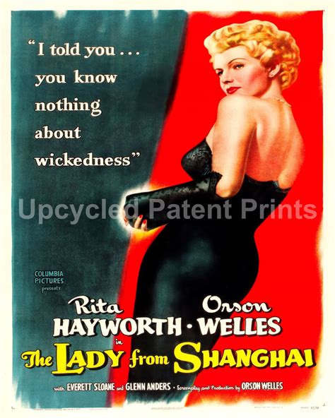 Lady Of Shanghai 1947 Digital Movie Poster Print Instant Etsy