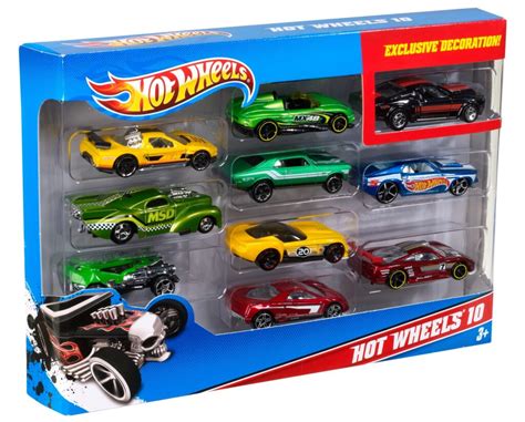 Hot Wheels Confezione Da Macchinine In Scala Veicoli Assortiti Con Decorazioni