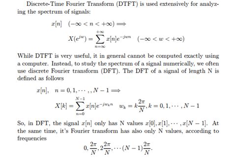 Solved Discrete Time Fourier Transform DTFT Is Used Chegg