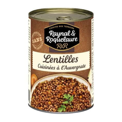 Lentilles Cuisin Es L Auvergnate Raynal Et Roquelaure La Bo Te De