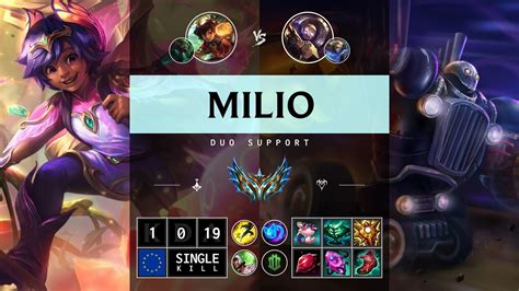 Milio Support Vs Blitzcrank Euw Challenger Patch Youtube