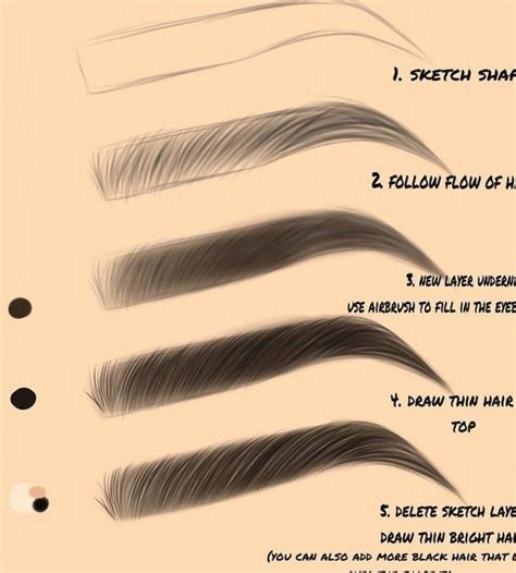 How To Draw Brows Step By Step At Drawing Tutorials