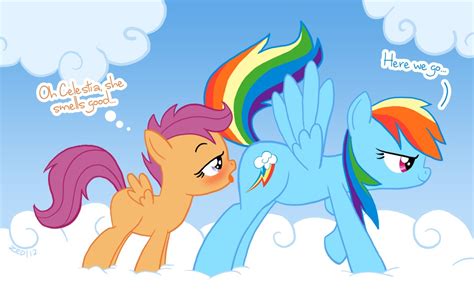 Mlp Scootaloo X Rainbow Dash