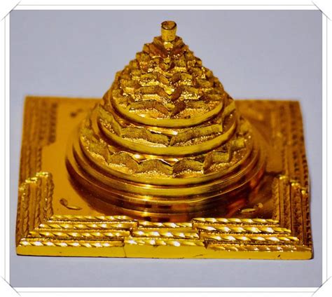 Golden Brass Panchdhatu Meru Shree Yantras Size 6inches At Rs 3500 In