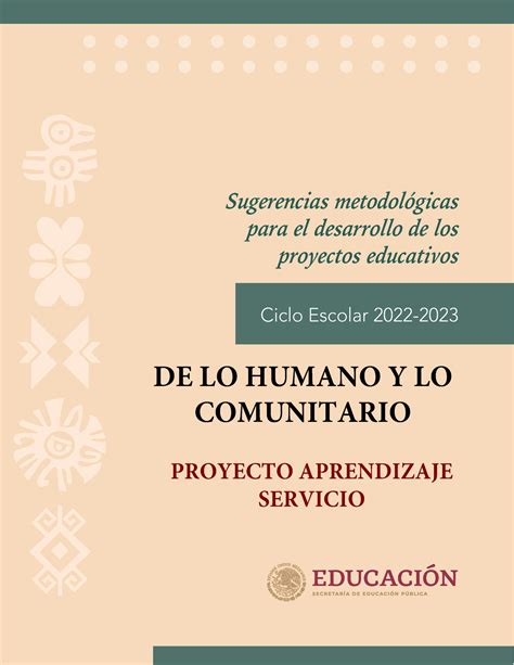 De Lo Humano Y Lo Comunitario Proyecto Aprendizaje Servicio Muestra