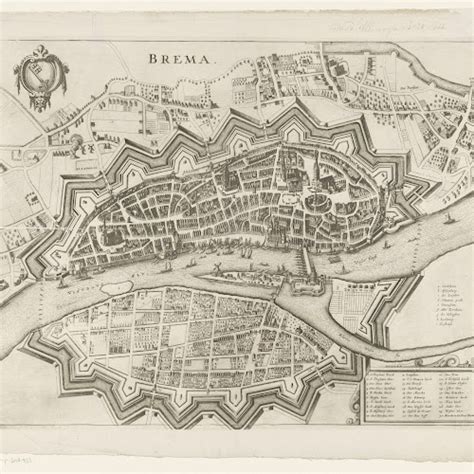 Plattegrond Van Bremen Anonymous 1690 1728 Rijksmuseum