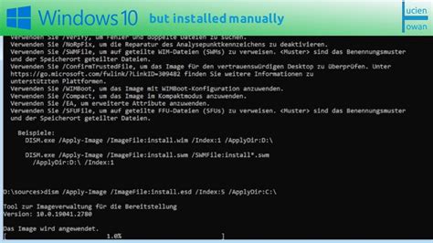 Installing Windows 10 Manually Youtube