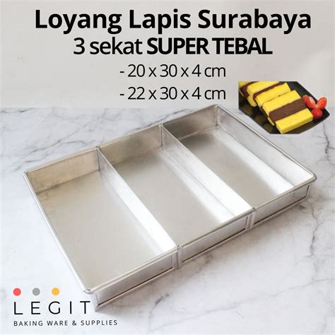 Jual Loyang Kue Lapis Surabaya Spiku Sekat Persegi Panjang Super