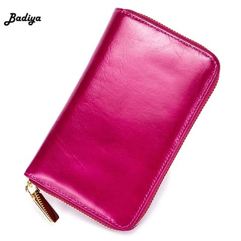 Genuine Leather Large Capacity Passport Case Women Long Clutch Wallet