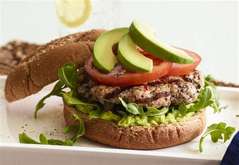 Turkey Mushroom Burger California Avocados