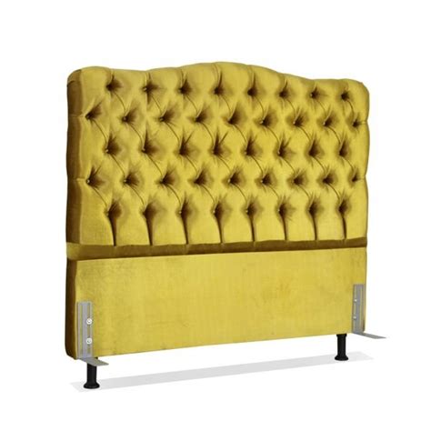 Cabeceira de Cama Box Viúva 128 cm Dunas Larhome Suede Acetinado Ouro