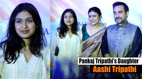 Pankaj Tripathi S Daughter Aashi Tripathi First Media Appearance At